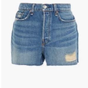 Rag & Bone Distressed Denim Shorts. Size 28. Button fly. Nearly brand new.